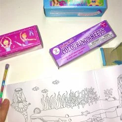 Pink Poppy Colouring Sheets