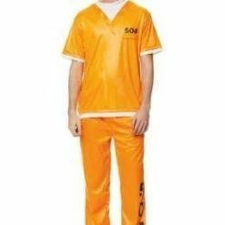 JD Party Orange Inmate Prisoner Set | Adult