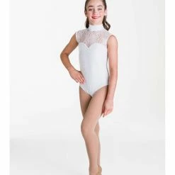 Studio 7 Dancewear Deco Lace Leotard - White
