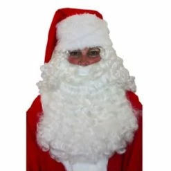 JD Party Deluxe Santa Half Wig & Beard Mens Costumes
