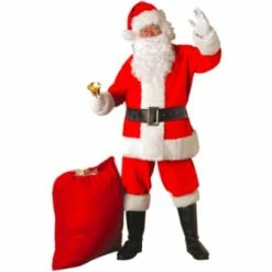 JD Party Deluxe Santa Suit Fancy Dress Costumes