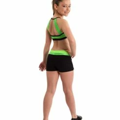 Energetiks Gymnastics Leotards Detailed Crop Top - Shattered Glass