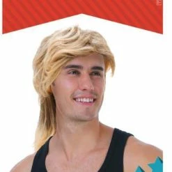 JD Party Mullet Wig - Blonde
