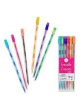 Pink Poppy Erasable Crayons