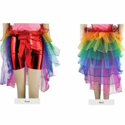 JD Party Tutus & Tutu Skirts Rainbow Half Bustle Tutu