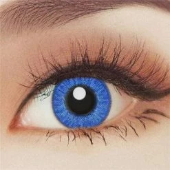 Crazy Lens Contact Lenses - Blue Halloween Costumes, Accessories, Makeup