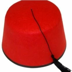 CMA Fez Felt Hat With Black Trim Hats