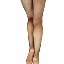 Capezio Footed Fishnet Tights (Black / Child One Size) Dancewear