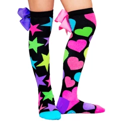Mad Mia Glitter Bows Socks