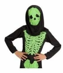 JD Party Glowing Skeleton Jumpsuit Fancy Dress Costumes