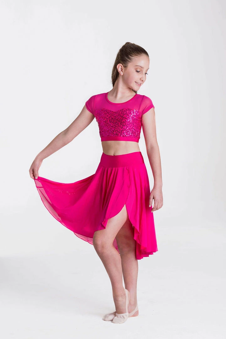 Hot Sale ๐คฉ Studio 7 Dancewear Attitude Sequin Crop Top | Fuchsia Pink ๐ 2 Studio 7 Dancewear Attitude Sequin Crop Top | Fuchsia Pink