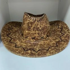 Upstage Dancewear & Costume Factory Cowboy Hats Ex Hire Cowboy Hat - Distressed Brown