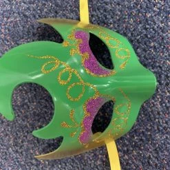 JD Party Mask - Green Gold Purple