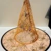 Carnival Products Witch Hat - Orange With Gold Spiders/Webs