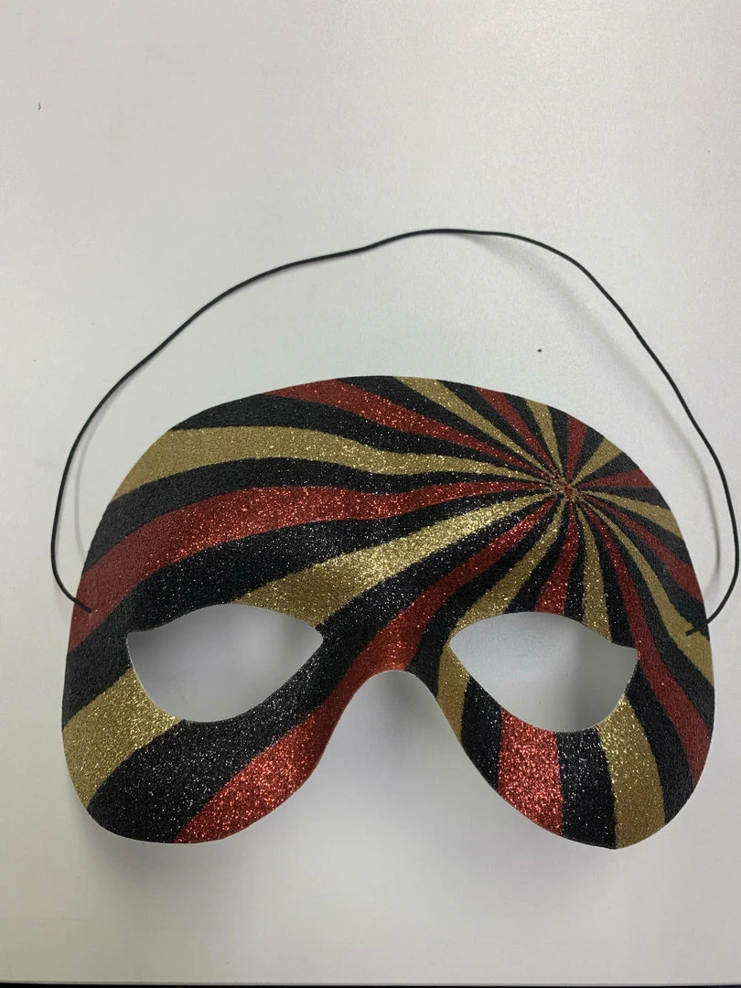 Discount ๐ Tom Foolery Masks & Masquerade Mask - Black, Gold, Red Glitter ๐ 1 Tom Foolery Masks & Masquerade Mask - Black, Gold, Red Glitter