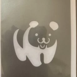 Global Colours BodyArt Glitter Stencil - Panda Pride / Rainbow Costumes