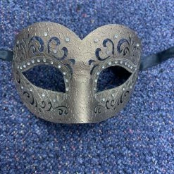 Tom Foolery Mask - Bronze With Rhinestones Masks & Masquerade