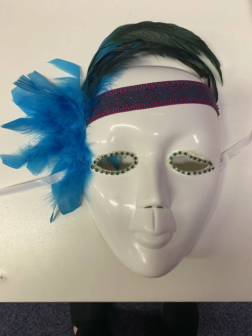 Top 10 ✨ Carnival Products Masks & Masquerade Mask - White Full Face With Feathers ⭐ 1 Carnival Products Masks & Masquerade Mask - White Full Face With Feathers