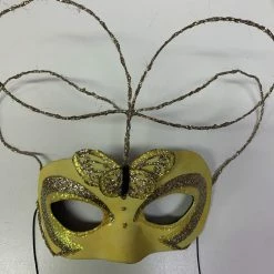 Mask - Madame Monarch Yellow/Gold Trimmings