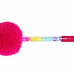 Pink Poppy Pom Pom Pens Gifts