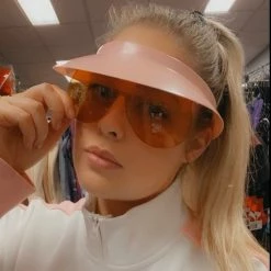 Upstage Dancewear Plastic 1980s Sunvisor With Glasses