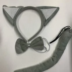 JD Party Wolf Headband, Tail & Bow