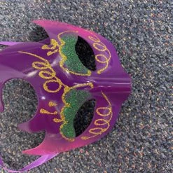 JD Party Mask - Purple With Green/Gold Masks & Masquerade
