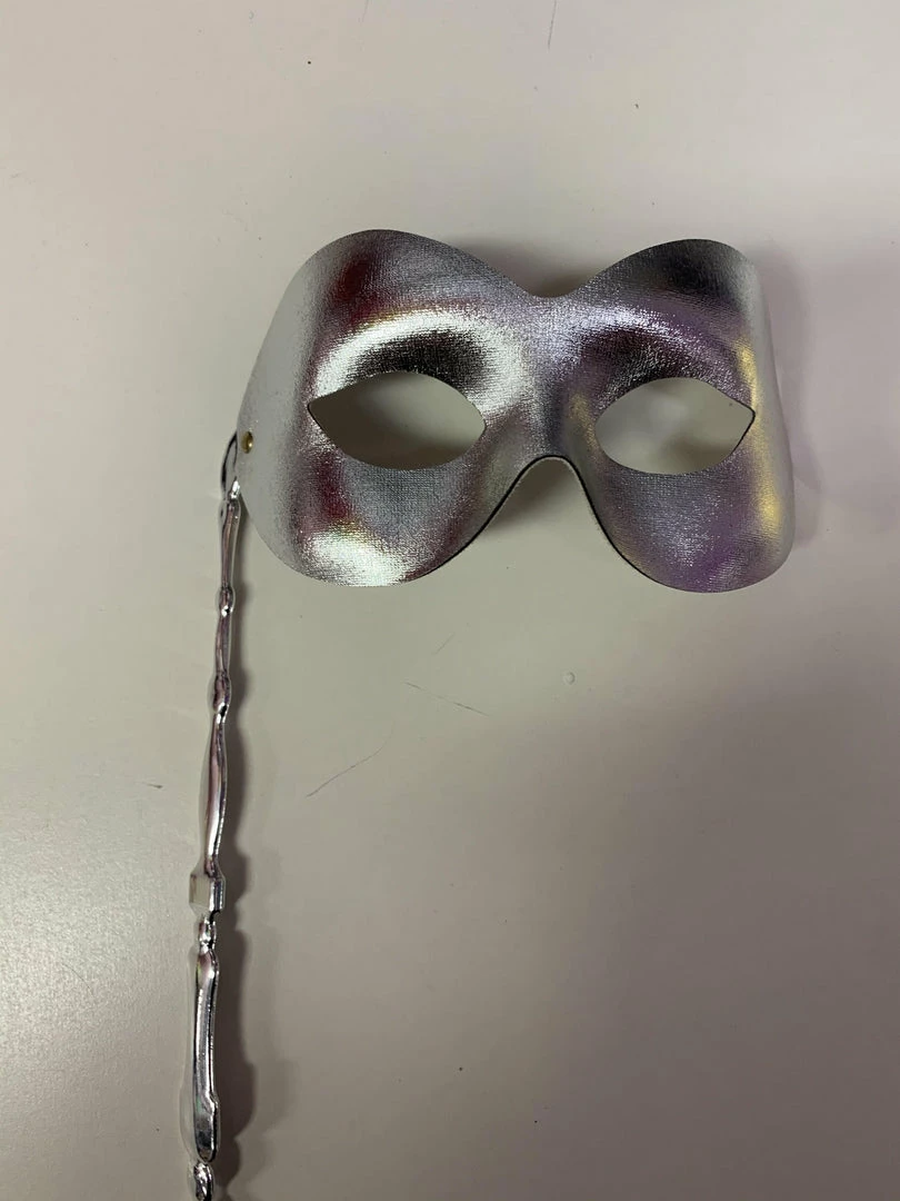 Best Sale โญ Carnival Products Mask - Silver On Stick Masks & Masquerade ๐ 1 Carnival Products Mask - Silver On Stick Masks & Masquerade