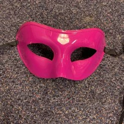 JD Party Mask - Plain Pink Masks & Masquerade