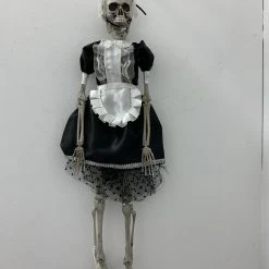 JD Party Skeleton - Female In Black Maid Costume Halloween Costumes, Accessories, Makeup