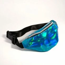JD Party Dance Bags Bum Bag - Blue Iridescent