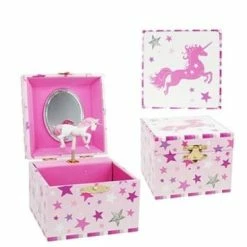 Pink Poppy Gifts Unicorn Musical Jewellery Box