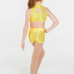 Studio 7 Dancewear Attitude Shorts | Yellow