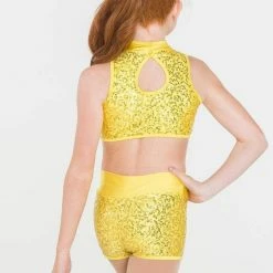 Studio 7 Dancewear Attitude Shorts | Yellow