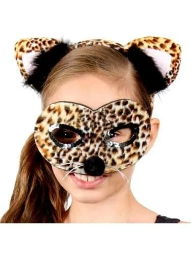 Cheapest ✔️ Sweidas Leopard Mask & Headband 👏 1 Sweidas Leopard Mask & Headband