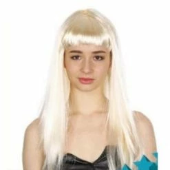 JD Party Wigs Long Wig - Straight With Fringe