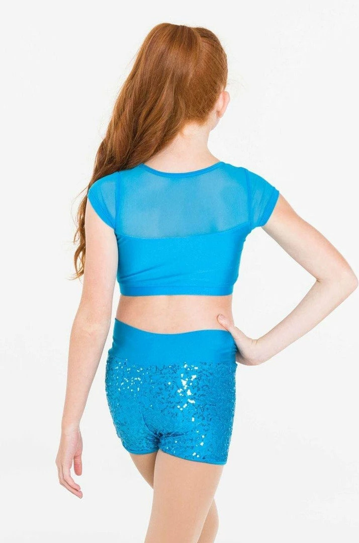 New โจ Studio 7 Dancewear Attitude Shorts | Turquoise ๐ 1 Studio 7 Dancewear Attitude Shorts | Turquoise