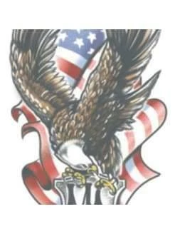 Carnival Products MC Eagle Temporary Tattoo
