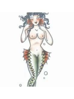Carnival Products Mermaid Girl - Temporary Tattoo Temporary Tattoos