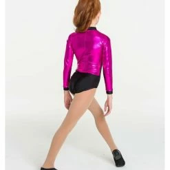Studio 7 Dancewear Metallic Warrior Leotard - Hot Pink