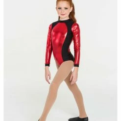 Studio 7 Dancewear Metallic Warrior Leotard - Red