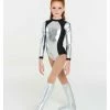 Studio 7 Dancewear Metallic Warrior Leotard - Silver