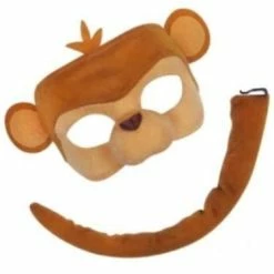Sweidas Masks & Masquerade Monkey Mask & Tail