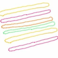 JD Party Pride / Rainbow Costumes Neon Bead Necklace