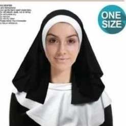 JD Party Nun Headpiece & Neckpiece Set