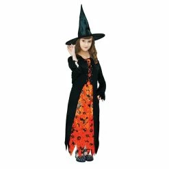 JD Party Girls Costumes Orange Witch Costume - Child