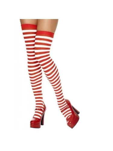 Best reviews of ๐ JD Party Legwear / Hosiery Over Knee Stockings - Red/White Stripes โญ 1 JD Party Legwear / Hosiery Over Knee Stockings - Red/White Stripes