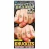 Carnival Products Temporary Tattoos Phrases And Words - Knuckle Tattoo