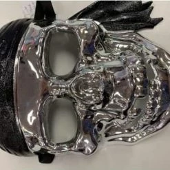Upstage Dancewear Pirate Mask - Silver Masks & Masquerade