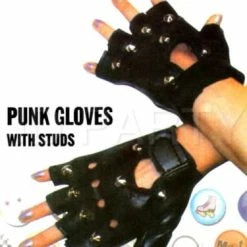 JD Party Punk Gloves With Studs